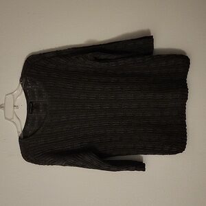 Eileen Fisher Sweater Knit Organic Cotton Linen Size M